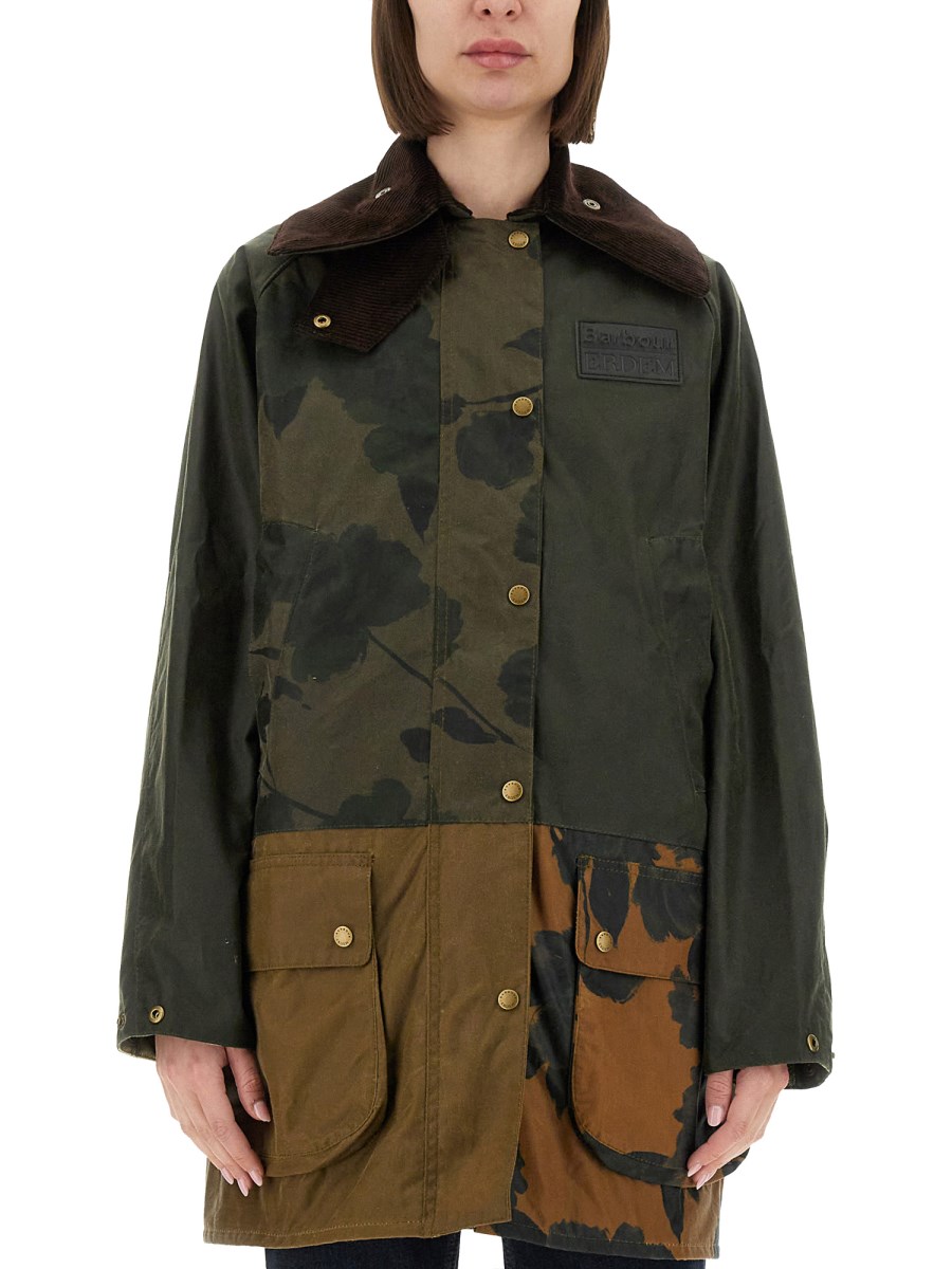 BEAUFLOWER BARBOUR X ERDEM 왁스 자켓