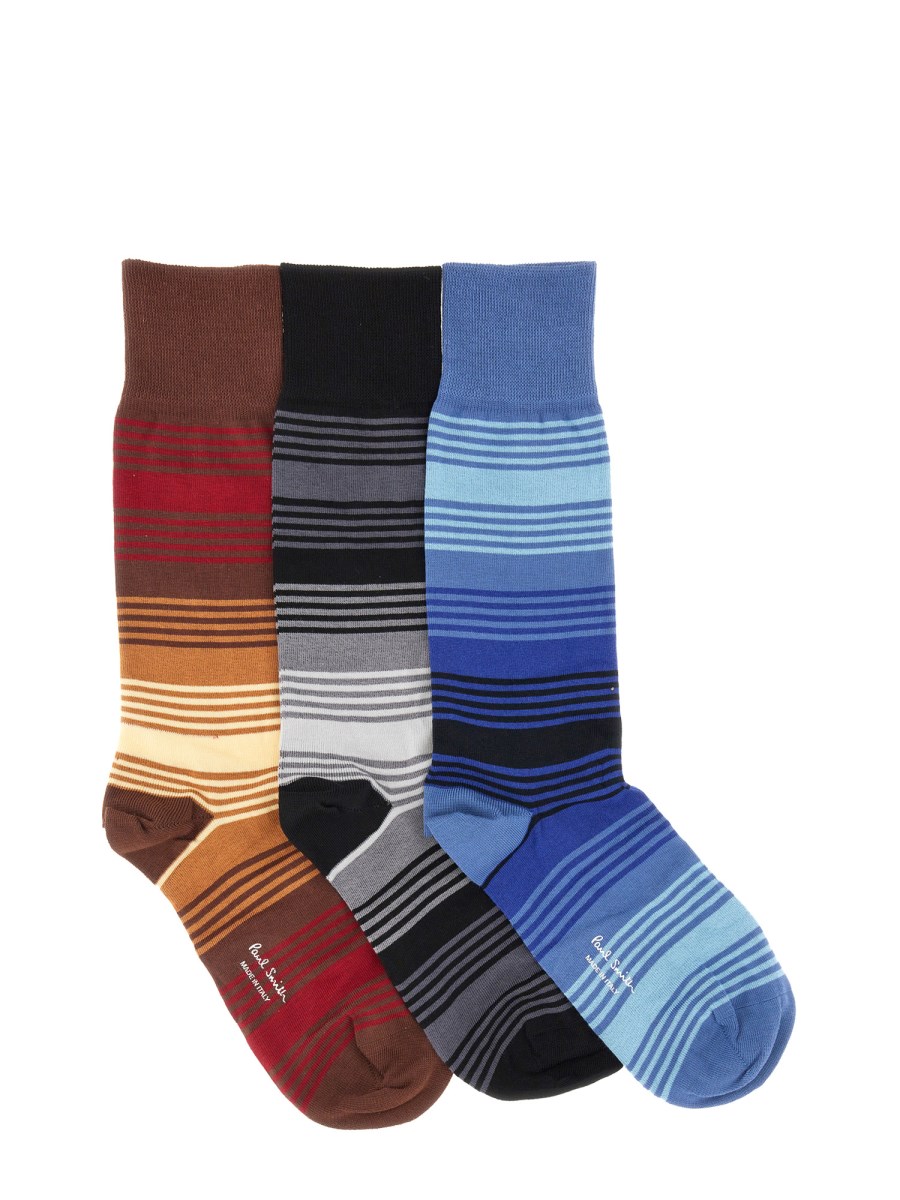 OMBRE 스트라이프 삭스 SET OF 3 PAIRS