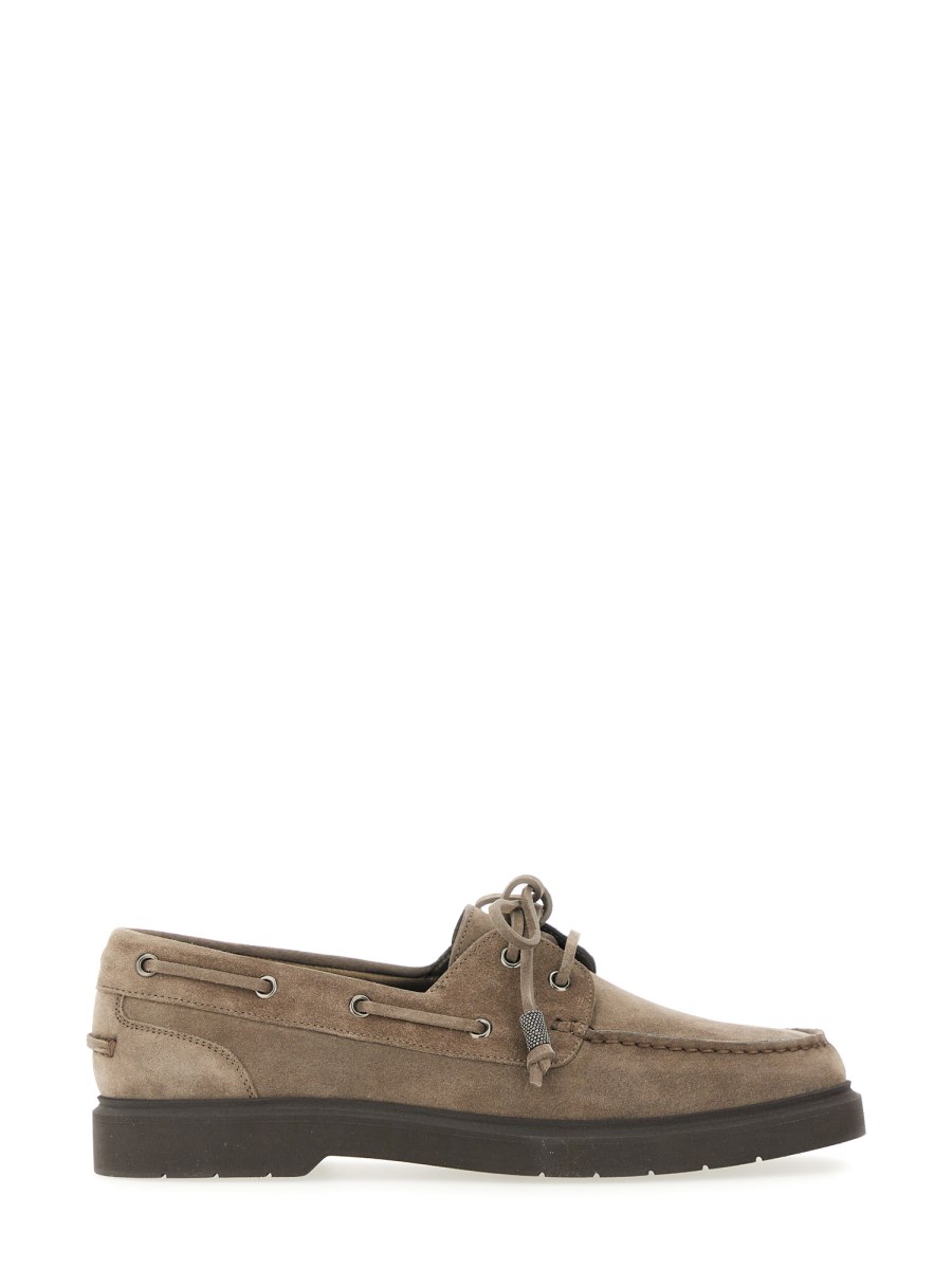 스웨이드 페니 SAIL 로퍼 위드 샤이니 AGLETS