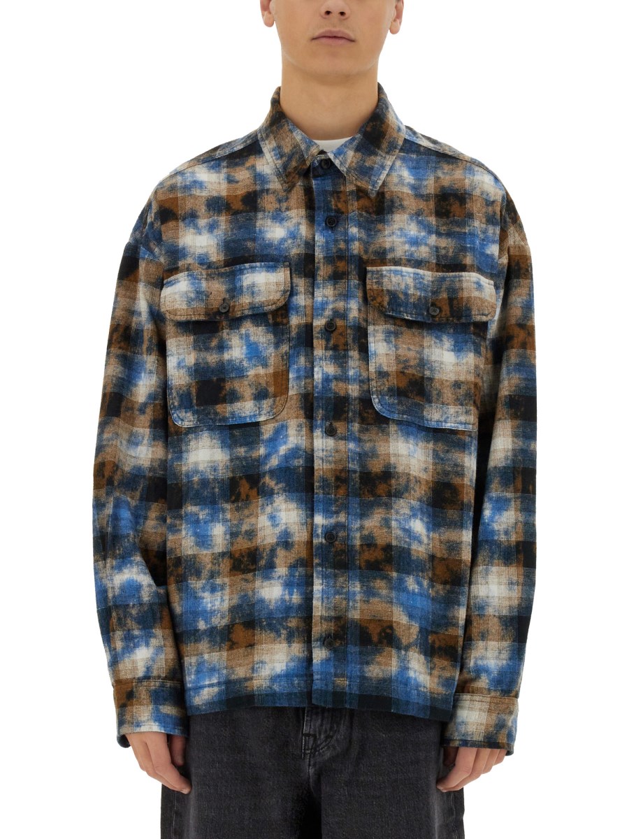 코튼 PLAID 셔츠