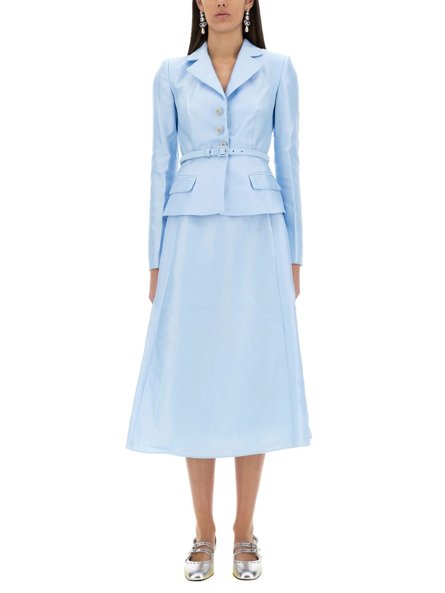 TAFFETA 미디 드레스