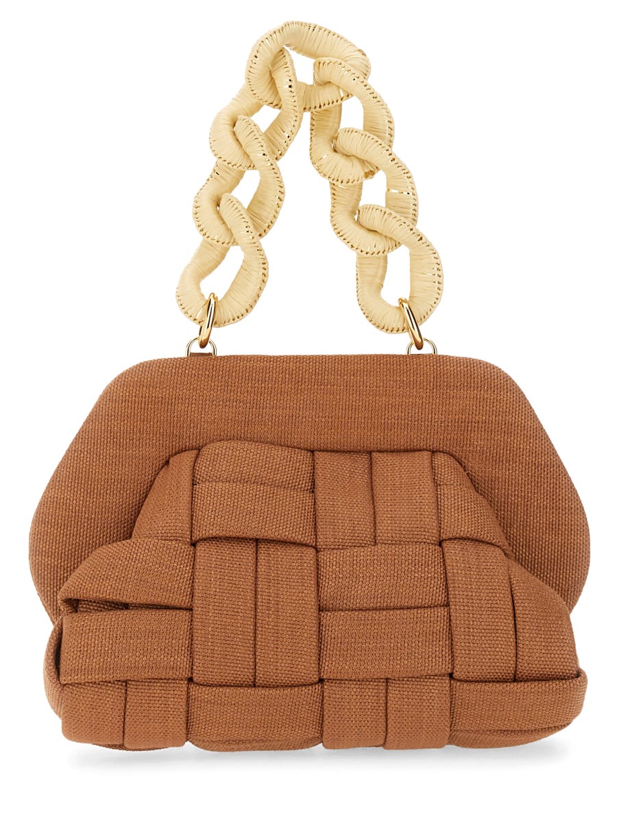 TIA WEAVED STRAW 클러치