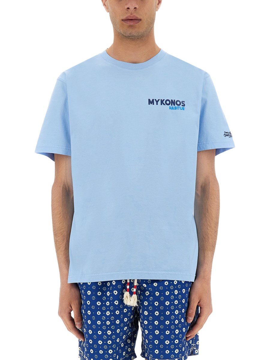 MYKONOS ABITUE 프린트 티셔츠